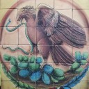 Mexican Talavera Mural Aguila